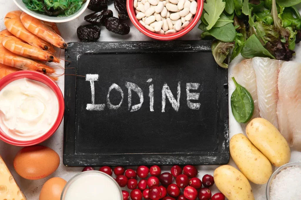 Iodine is very important for the thyroid hormones.