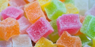 Nature’s Gold CBD Gummies vs Partnered Process CBD Gummies CBD gummies in different flavors and colors