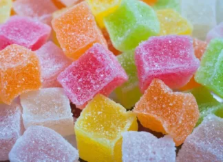 Nature’s Gold CBD Gummies vs Partnered Process CBD Gummies  CBD gummies in different flavors and colors