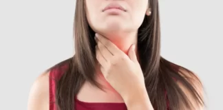 Best Adrenal And Thyroid Support Supplements A young girl is suffering from thyroid gland.