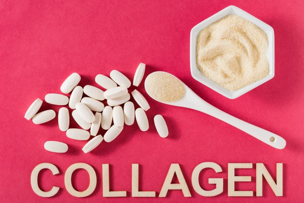 collagen capsules along with its powder