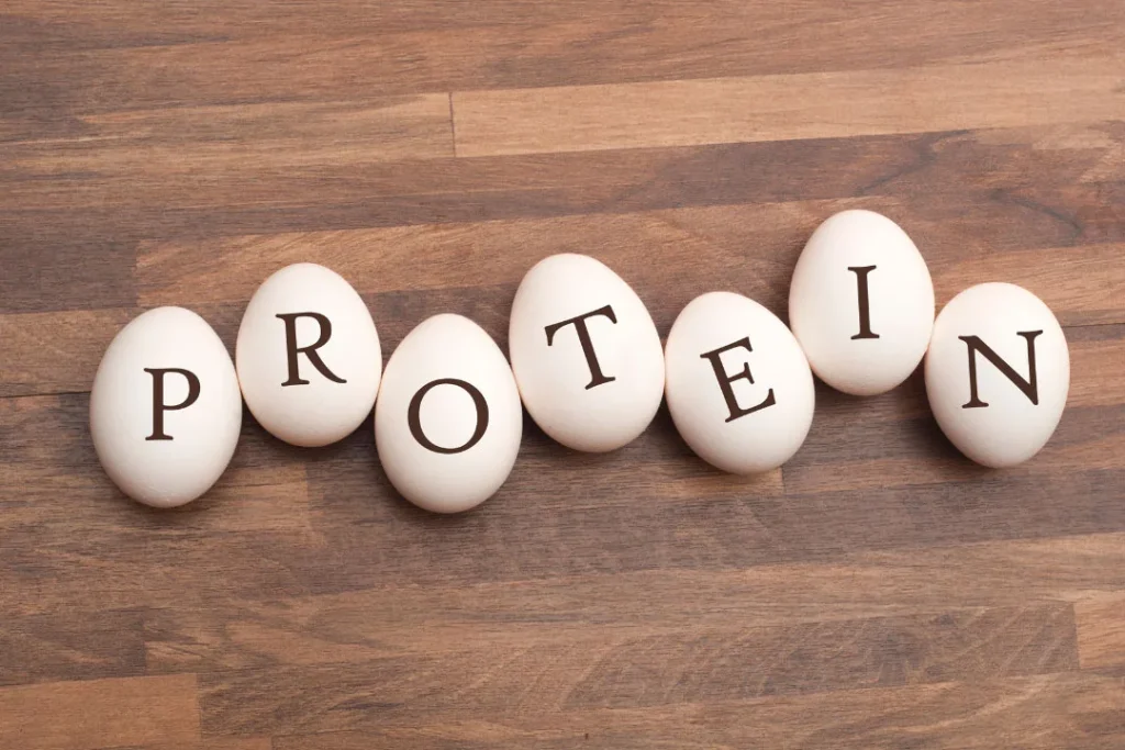 Protein can be obtained from eggs. 