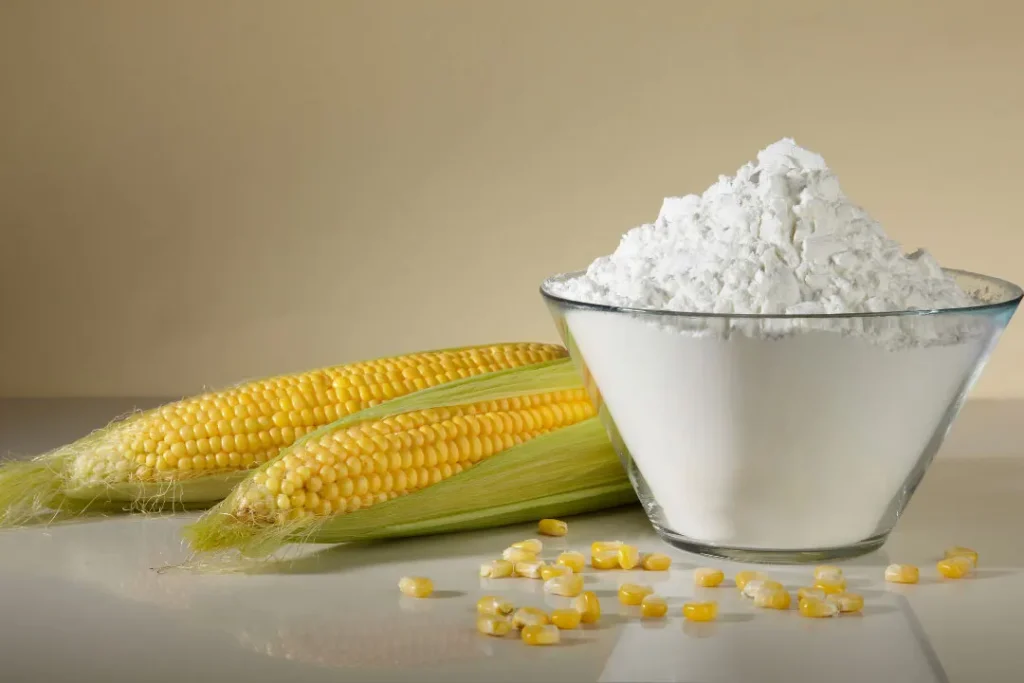 Corn powder is rich in starch. 