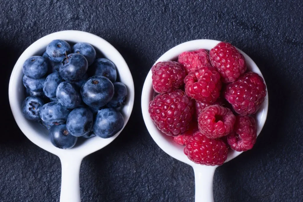 Berries are good for healthy skin. 