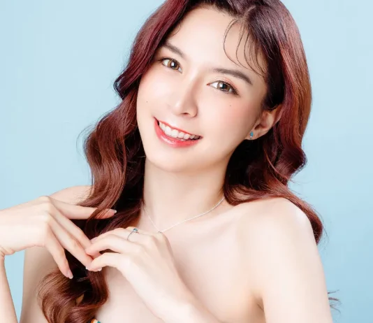 Young and attractive glowing skin