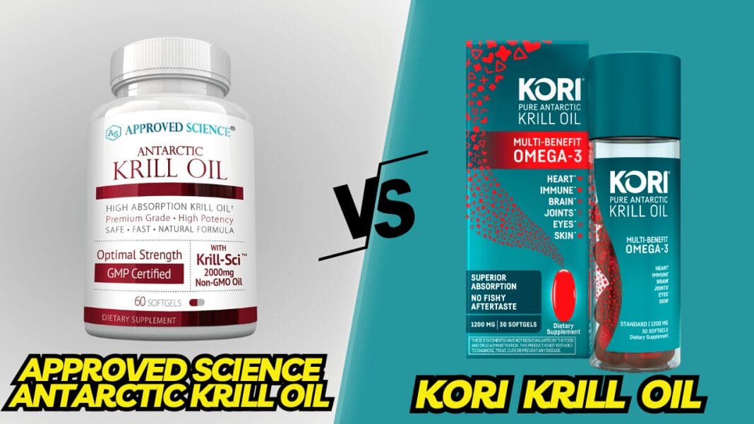 Best Krill Oil Benefits for Hair: Kori Krill Oil Softgels or Approved Science Antarctic Krill Oil