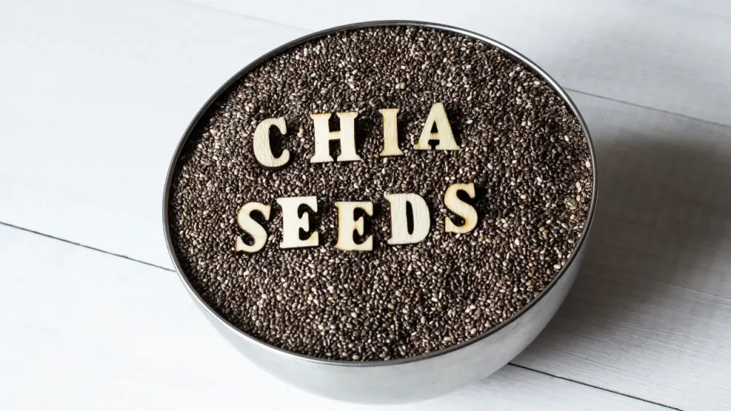 Chia seeds. 