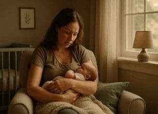 Why Is It So Hard to Breastfeed? Critical Insights Every New Mom Should Know Mother gently cradling newborn in a softly lit nursery, capturing the emotional nuance of early parenthood and illustrating why it is so hard to breastfeed.